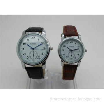 Big Face Couples Watches Set 24H indicator / analog quartz